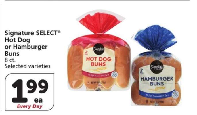 Signature SELECT Hot Dog or Hamburger Buns