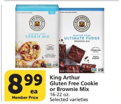 King Arthur Gluten Free Cookie or Brownie Mix