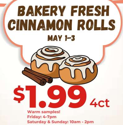 Bakery Fresh Cinnamon Rolls
