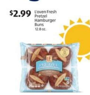 L'oven Fresh Pretzel Hamburger Buns