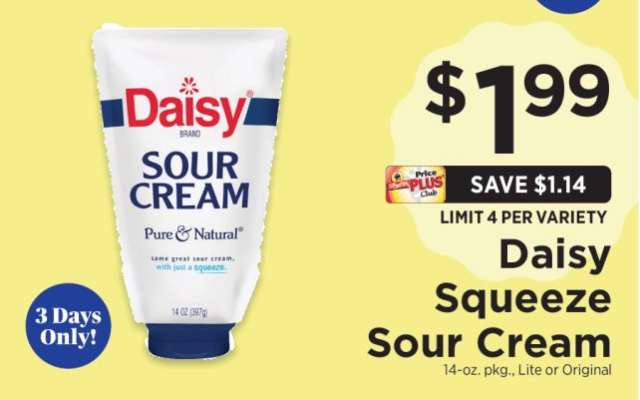 Daisy Squeeze Sour Cream