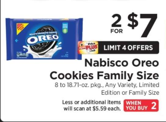 Nabisco Oreo Cookies Family Size