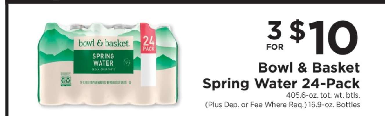 Bowl & Basket Spring Water 24-Pack