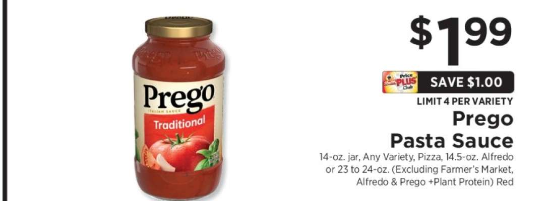 Prego Pasta Sauce