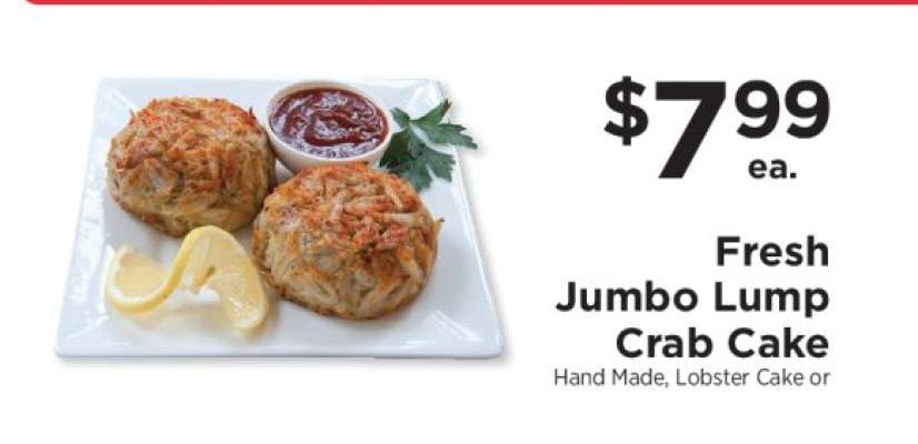 Fresh Jumbo Lump Crab Cake