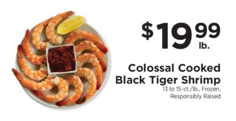 Colossal Cooked Black Tiger Shrimp