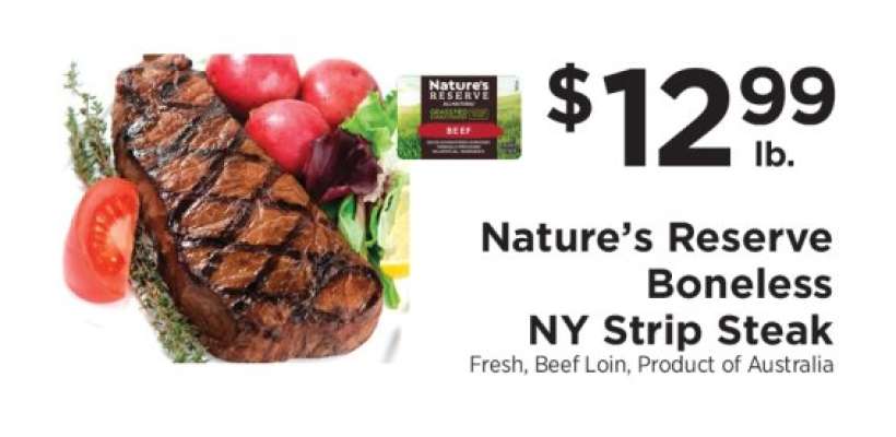 Nature’s Reserve Boneless NY Strip Steak