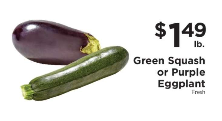 Green Squash or Purple Eggplant