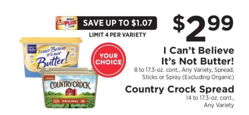 I Can’t Believe It’s Not Butter! / Country Crock Spread