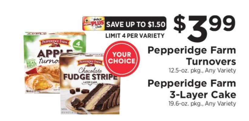 Pepperidge Farm Turnovers / Pepperidge Farm 3-Layer Cake
