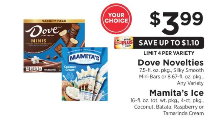 Dove Novelties or Mamita’s Ice