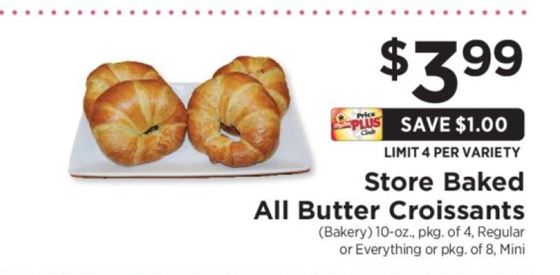 Store Baked All Butter Croissants