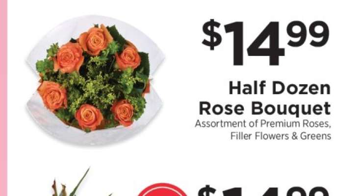 Half Dozen Rose Bouquet