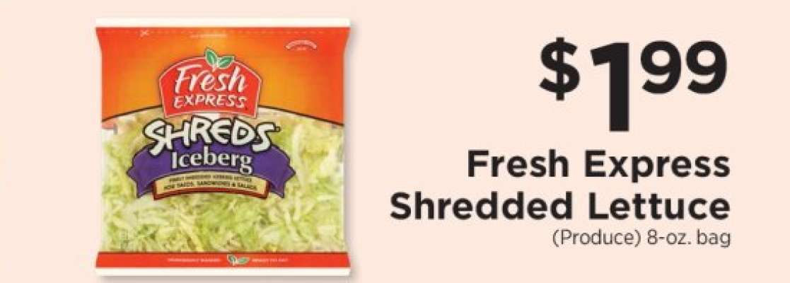 Fresh Express shredded lettuce