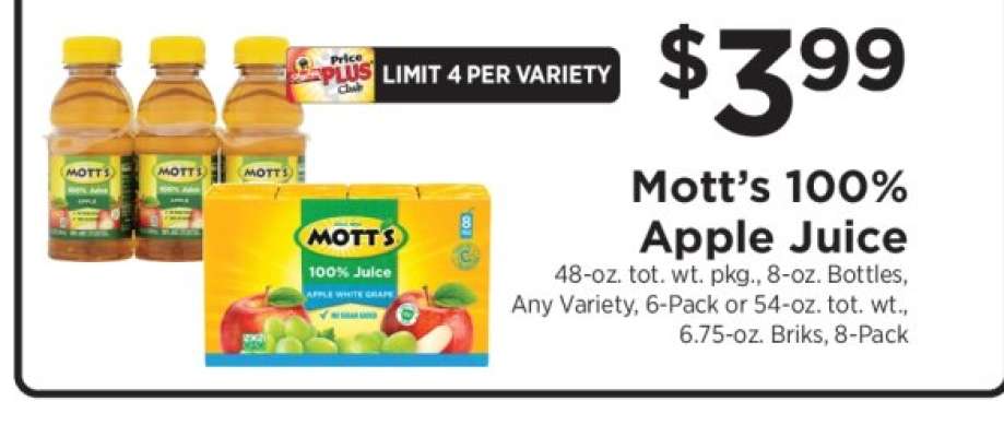 Mott's 100% Apple Juice