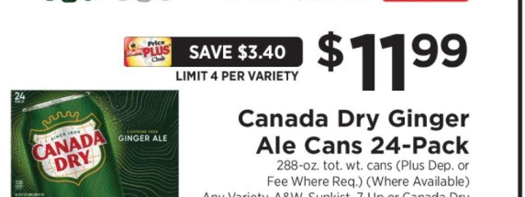 Canada Dry Ginger Ale Cans 24-Pack