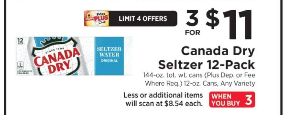 Canada Dry Seltzer 12-Pack