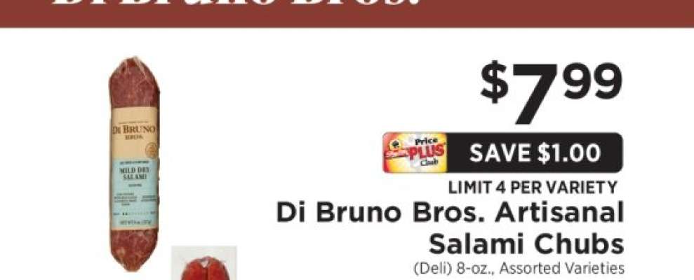 Di Bruno Bros. Artisanal Salami Chubs