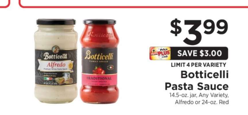 Botticelli Pasta Sauce