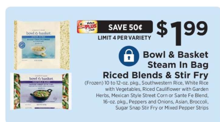 Bowl & Basket Steam In Bag Riced Blends & Stir Fry