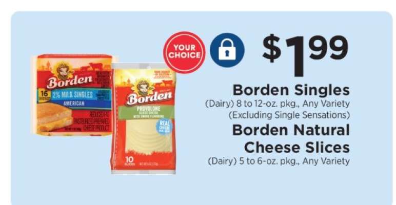 Borden Singles / Borden Natural Cheese Slices