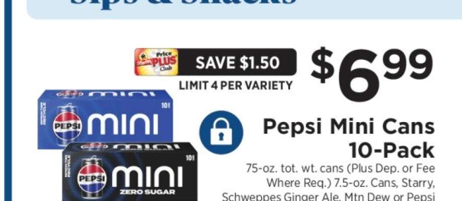 Pepsi Mini Cans 10-Pack