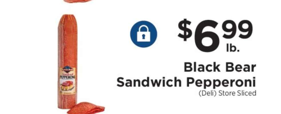 Black Bear Sandwich Pepperoni