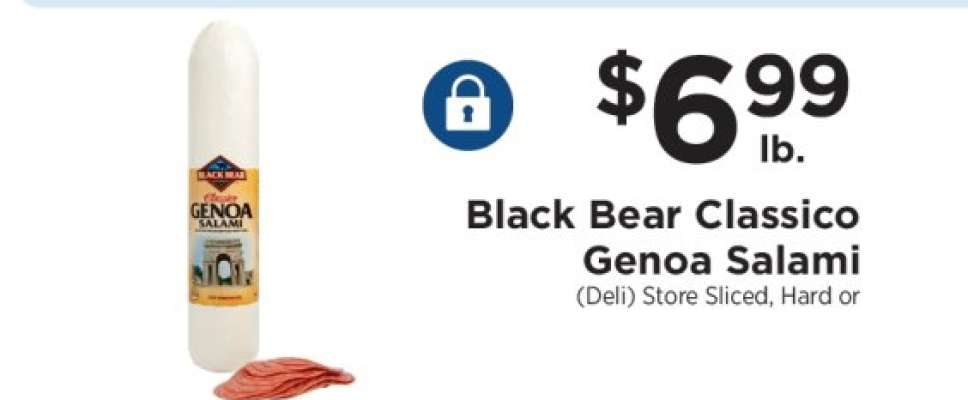 Black Bear Classico Genoa Salami