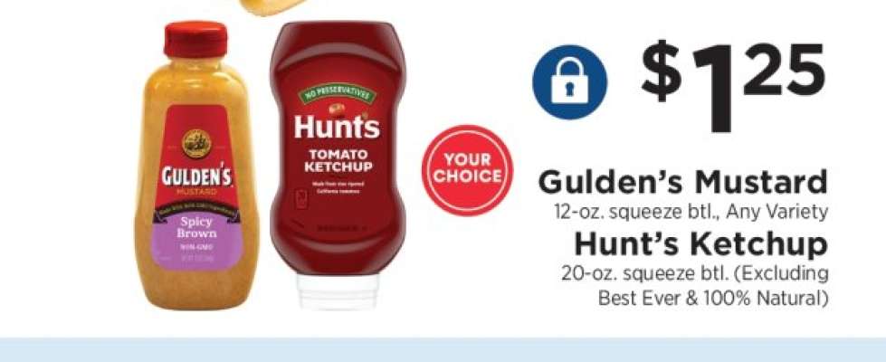 Gulden's Mustard / Hunt's Ketchup
