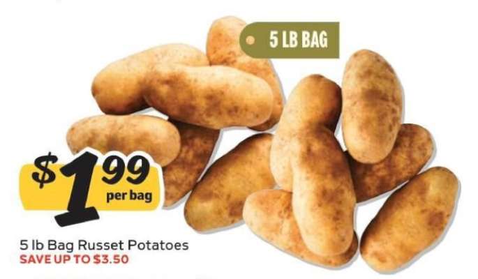 5 lb Bag Russet Potatoes