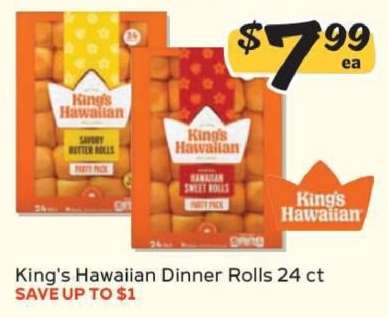 King's Hawaiian Dinner Rolls 24 ct
