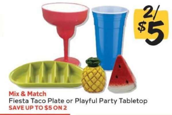 Fiesta Taco Plate or Playful Party Tabletop