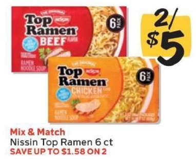 Nissin Top Ramen 6 ct