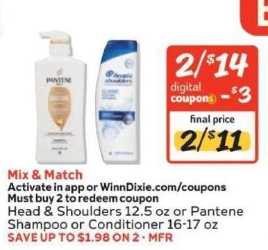 Head & Shoulders or Pantene Shampoo or Conditioner