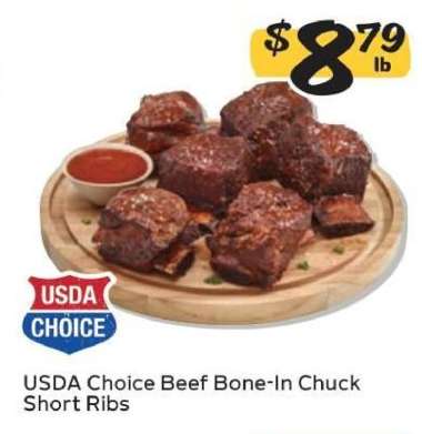 USDA Choice Beef Bone-In Chuck Short Ribs