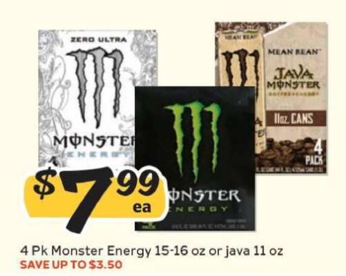 4 Pk Monster Energy