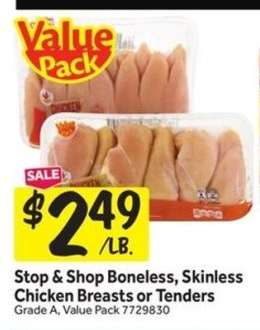 Stop & Shop Boneless, Skinless Chicken Breasts or Tenders