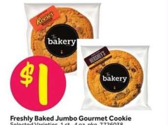 Freshly Baked Jumbo Gourmet Cookie