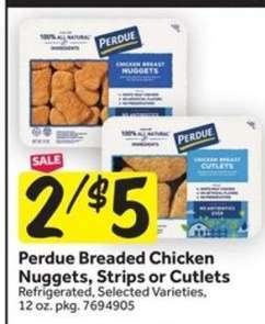 Perdue Breaded Chicken Nuggets, Strips or Cutlets