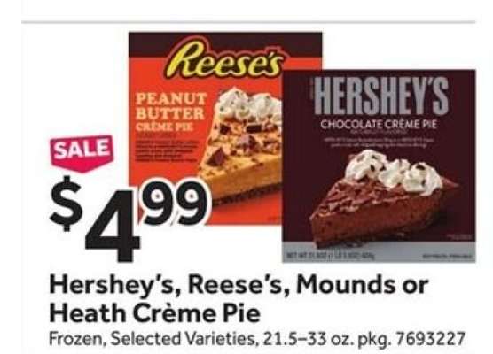 Hershey's, Reese's, Mounds or Heath Crème Pie