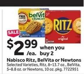 Nabisco Ritz, BelVita or Newtons