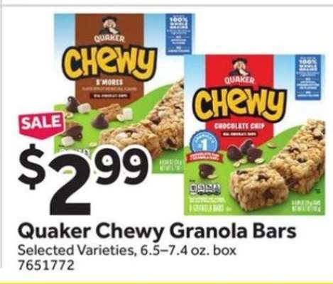 Quaker Chewy Granola Bars