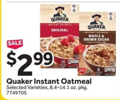 Quaker Instant Oatmeal