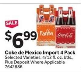 Coke de Mexico Import 4 Pack