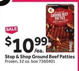 Stop & Shop Ground Beef Patties