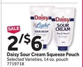 Daisy Sour Cream Squeeze Pouch