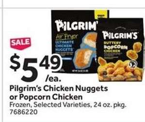 Pilgrim’s Chicken Nuggets or Popcorn Chicken