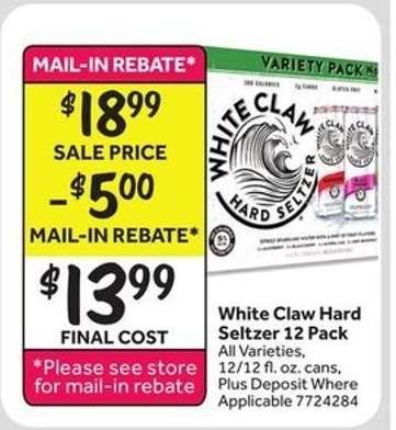 White Claw Hard Seltzer 12 Pack