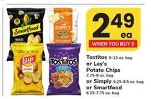 Tostitos, Lay's Potato Chips, Simply, Smartfood