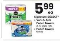 Signature SELECT Paper Towels